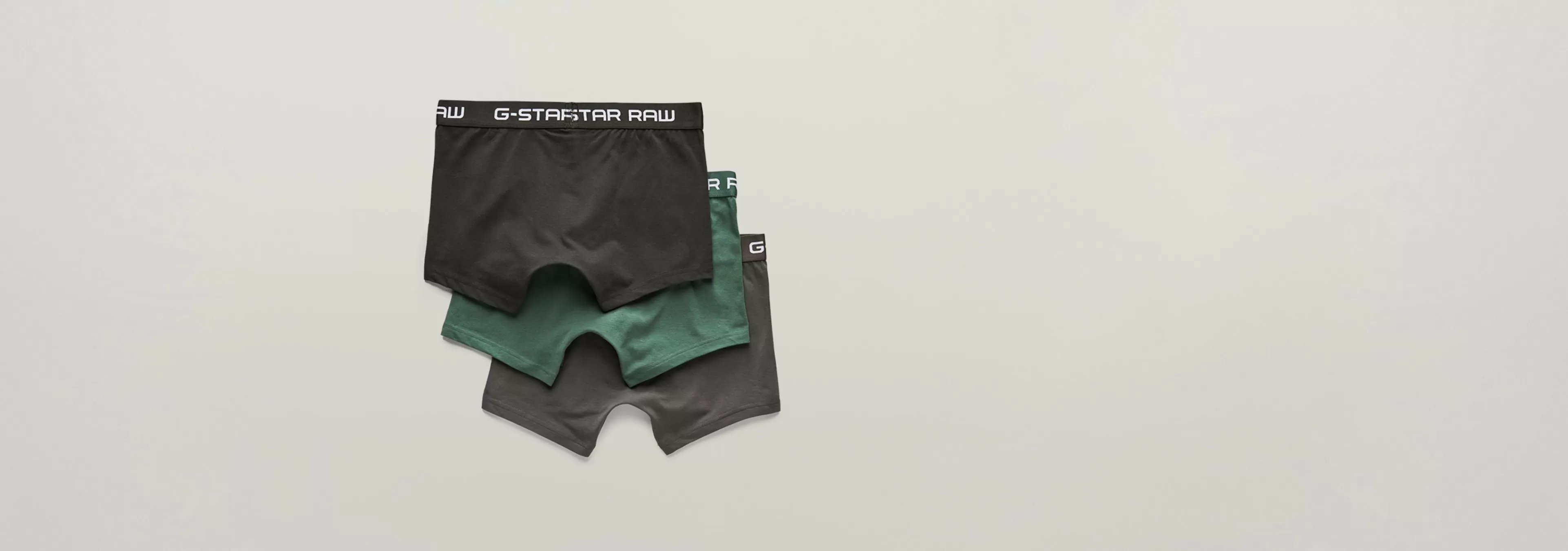 Hot G-Star Classic Boxer Color Set Van 3 grey/asfalt/bright jungle