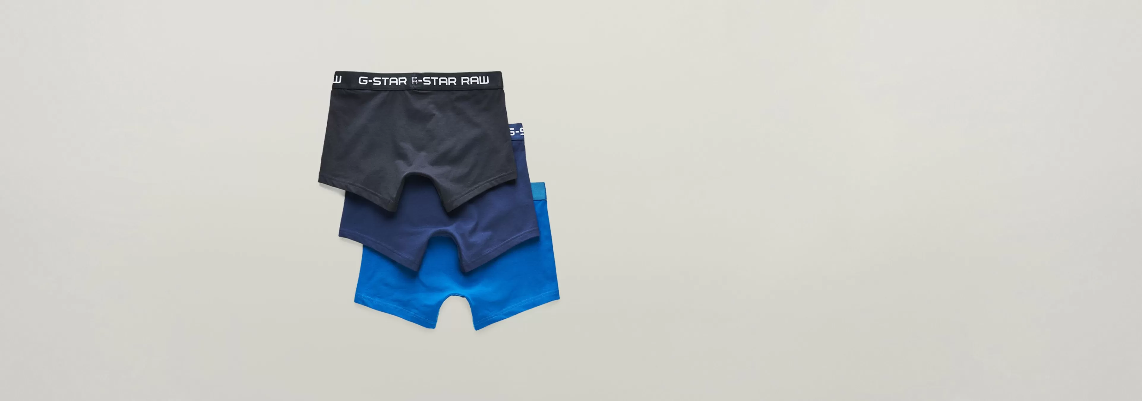 Online G-Star Classic Boxer Color Set Van 3 light nassau blue/imperial blue/mazarine blue
