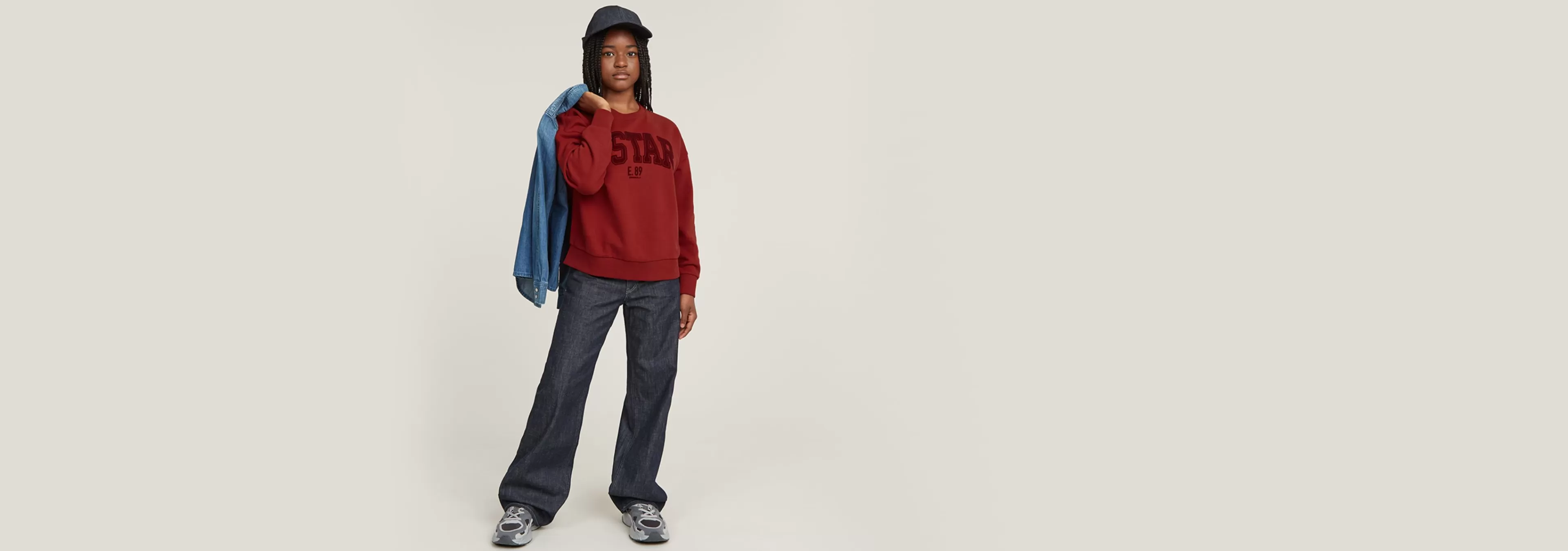 New G-Star Kids Sweater Unbrushed Dark Baron