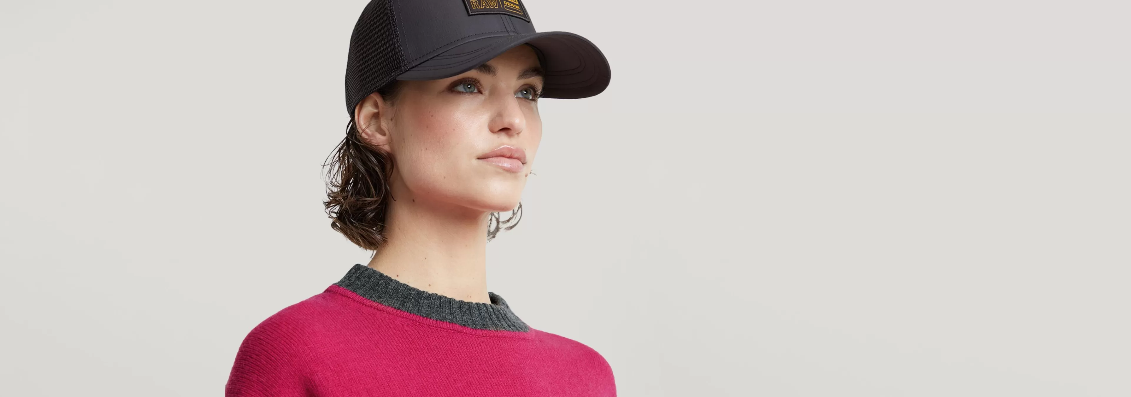 Outlet G-Star Multi Color Loose Gebreide Trui pink peacock