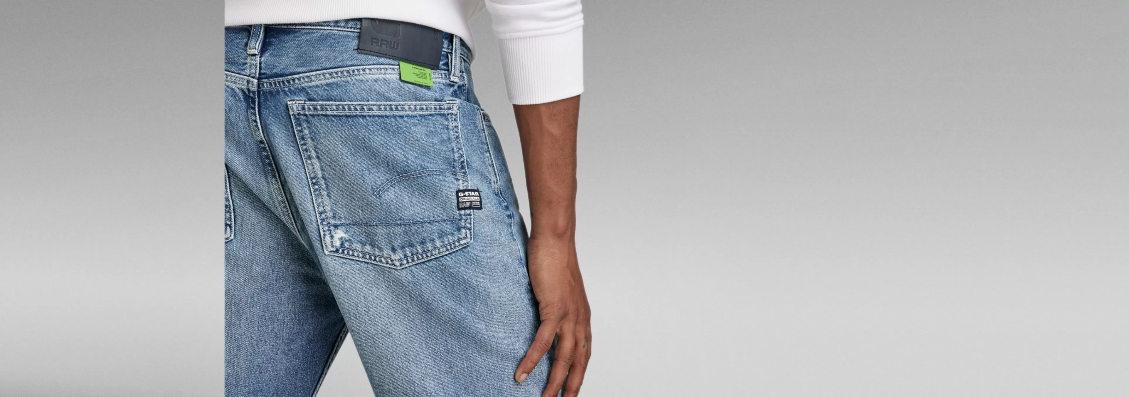 Sale G-Star Type 49 Relaxed Straight Jeans sun faded air force blue