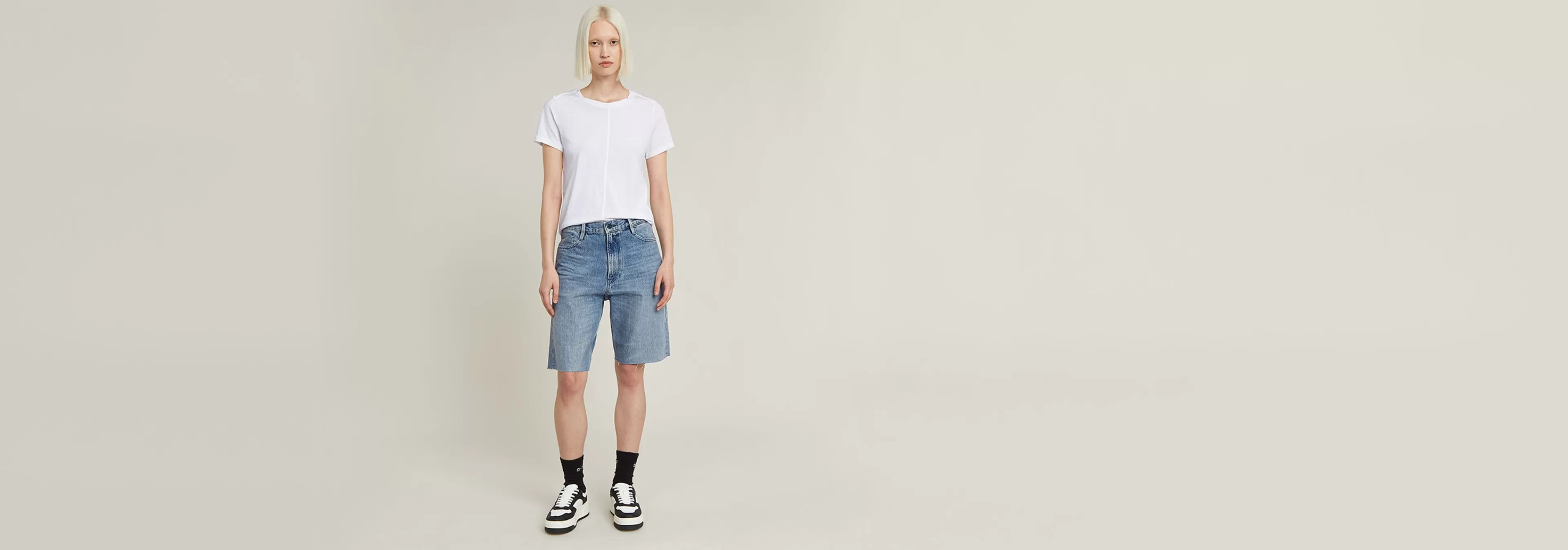 Hot G-Star Type 89 Loose Shorts sun faded air force blue