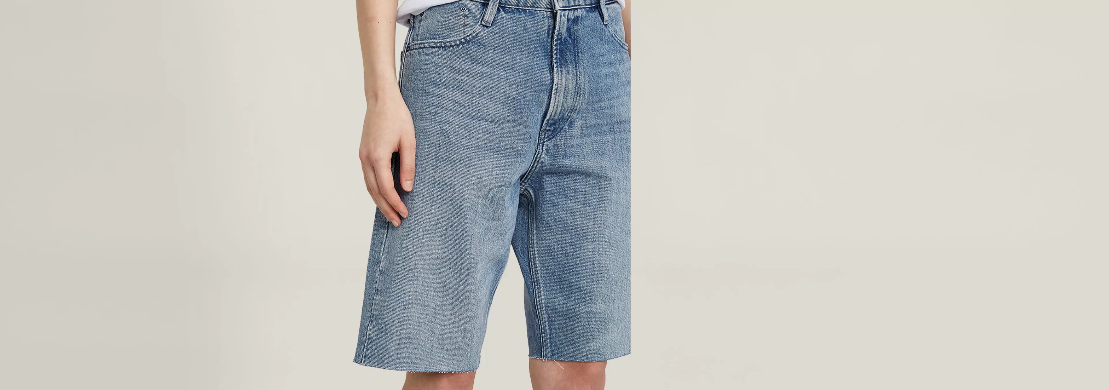 Hot G-Star Type 89 Loose Shorts sun faded air force blue