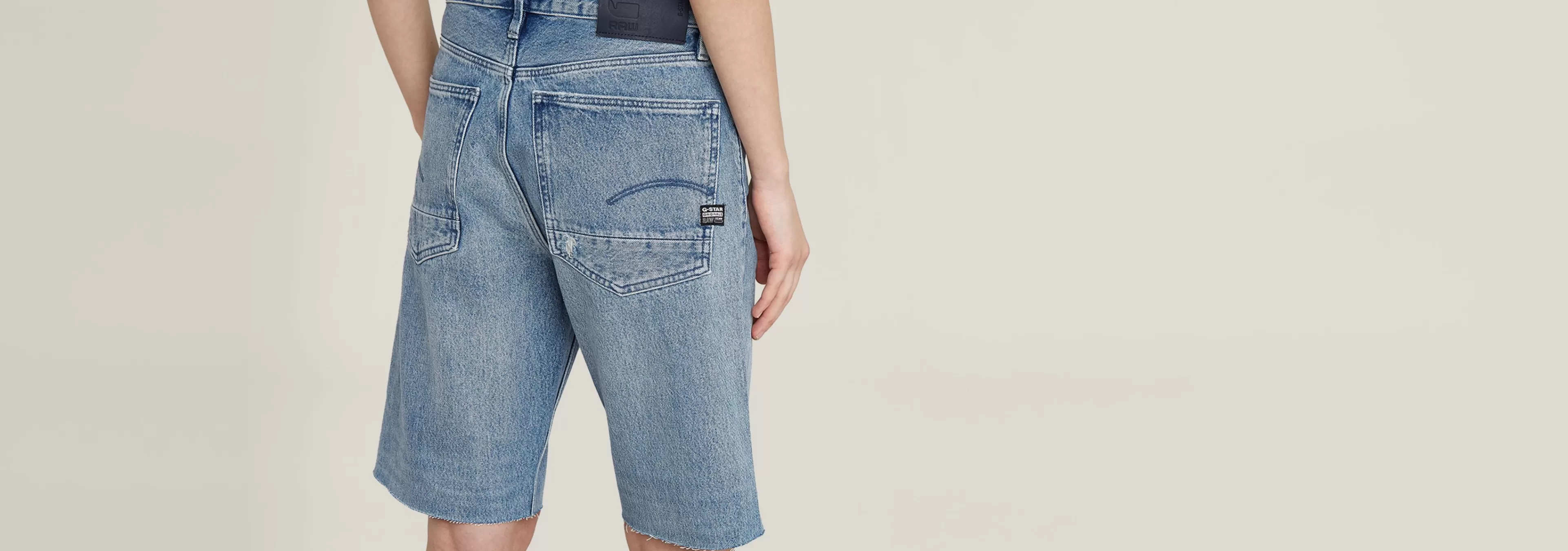Hot G-Star Type 89 Loose Shorts sun faded air force blue