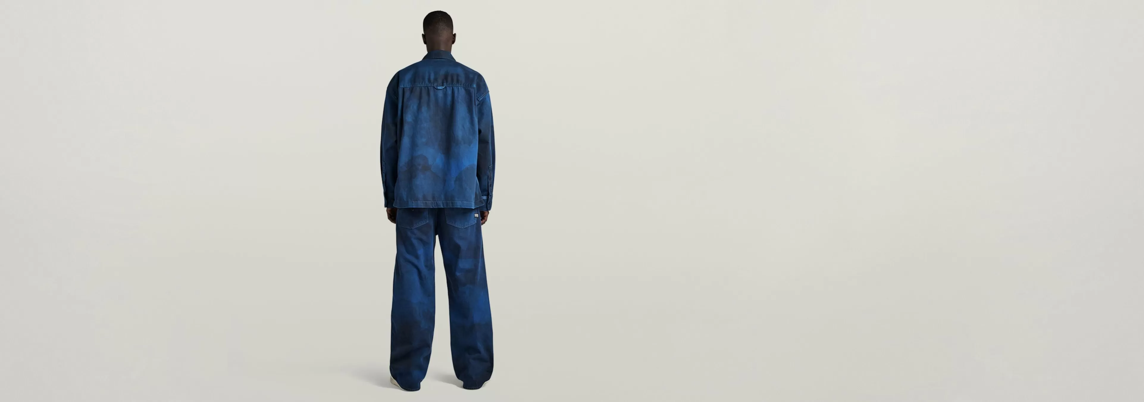 Fashion G-Star Type 96 Loose Jeans sea blue vintage denim wash gd