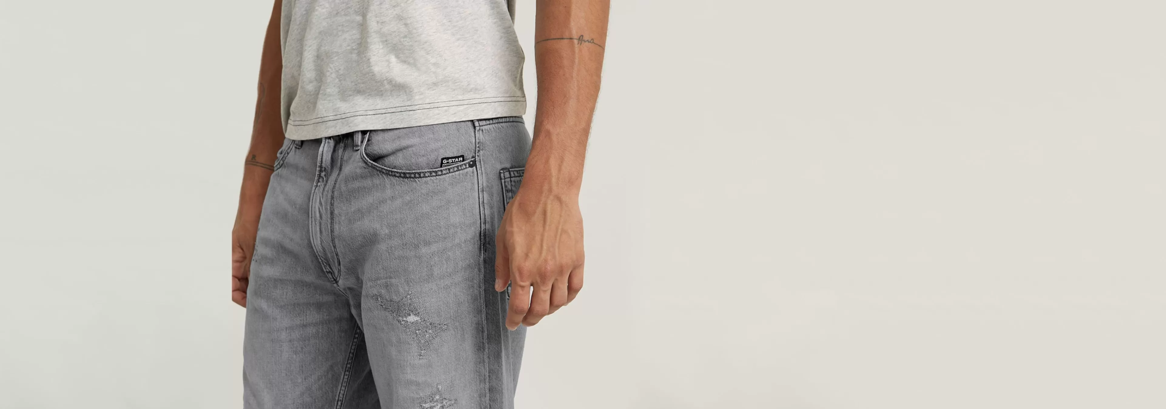 Sale G-Star Type 96 Loose Jeans faded grey vapor destroyed